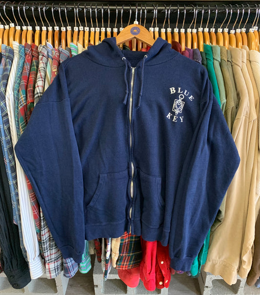 Vintage 1970’s Zip Up Hoodie- Sz Lg
