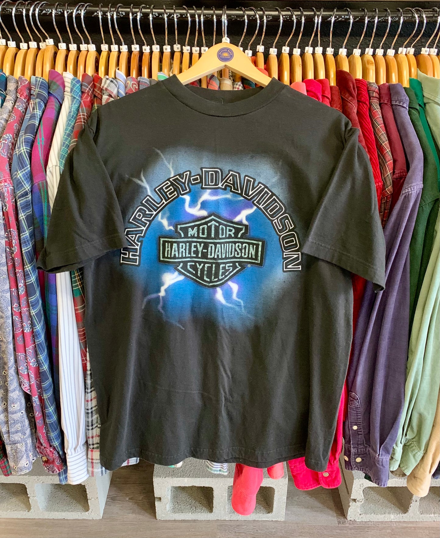 Vintage Harley Singapore Tee- Sz XL