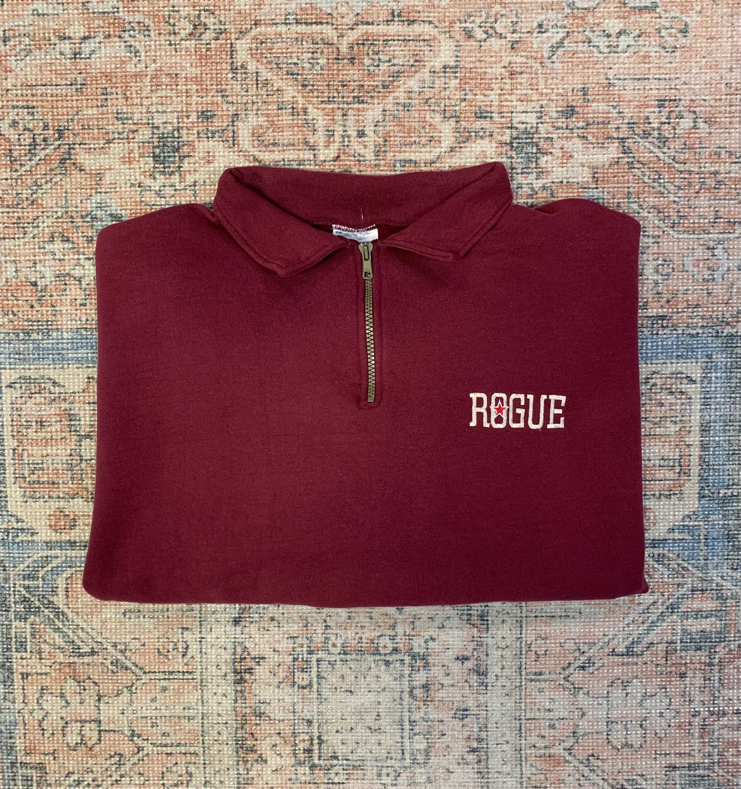 Vintage Rogue Brewing 1/4 Zip Sweatshirt- Sz XL