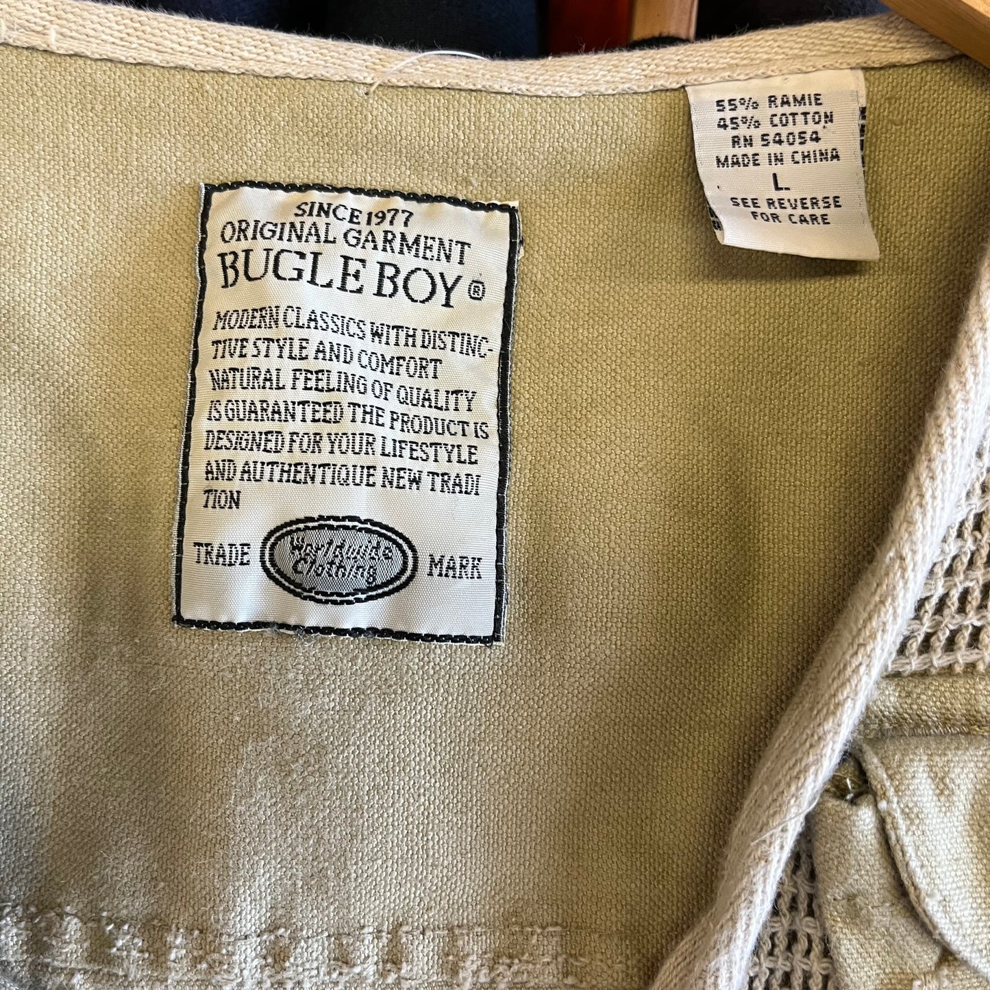 Vintage 90’s Bugle Boy Utility Vest- Sz Lg