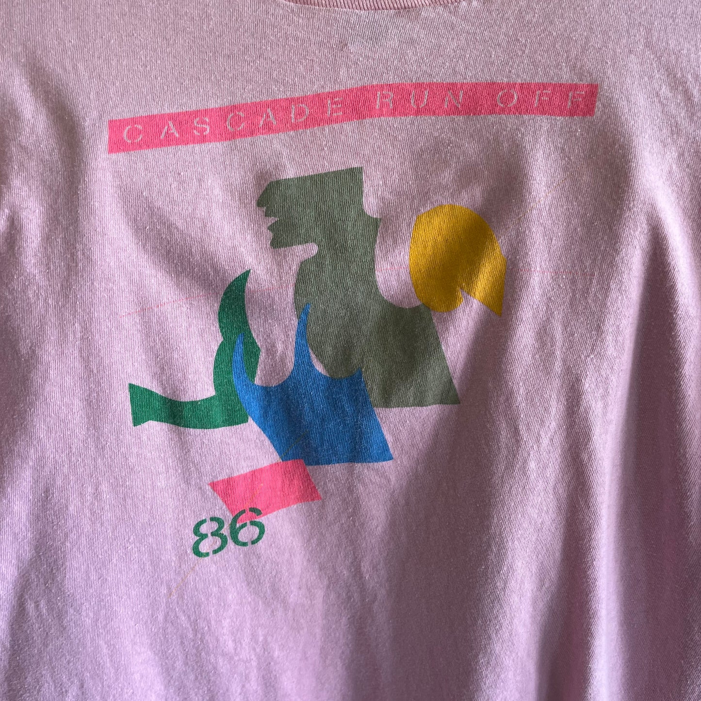 Vintage 80’s Nike Running Tee- Sz Med