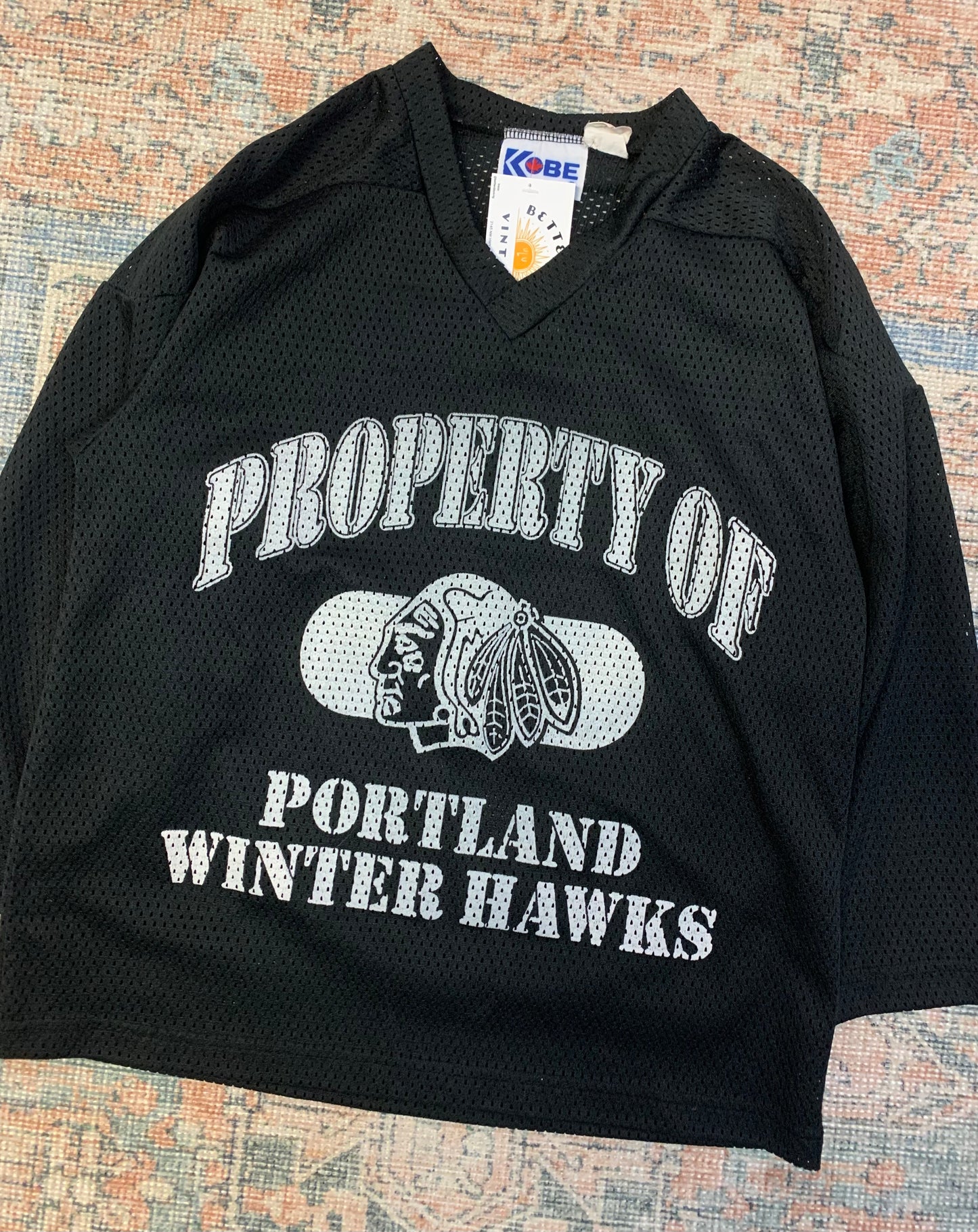 Vintage 90’s Portland Winterhawks Hockey Jersey- Youth Med