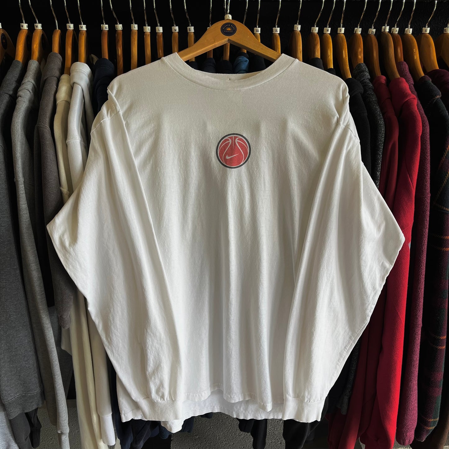 Vintage 90’s Nike Long Sleeve Basketball Tee- Sz Lg
