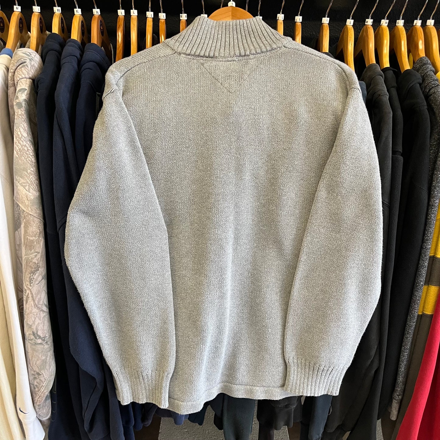 Vintage Tommy Hilfiger Quarter Zip Sweater- Sz Lg