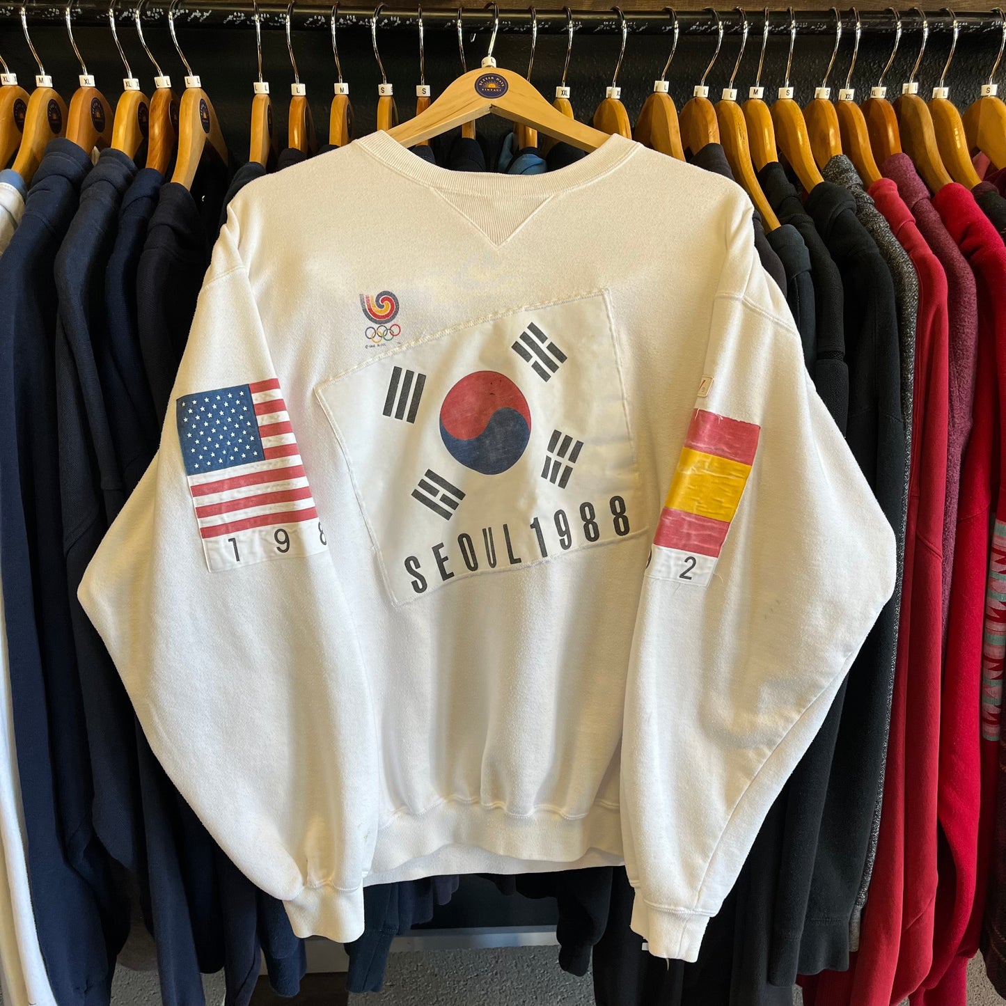 Vintage 1988 Seoul Olympics Crewneck Sweatshirt- Sz Lg