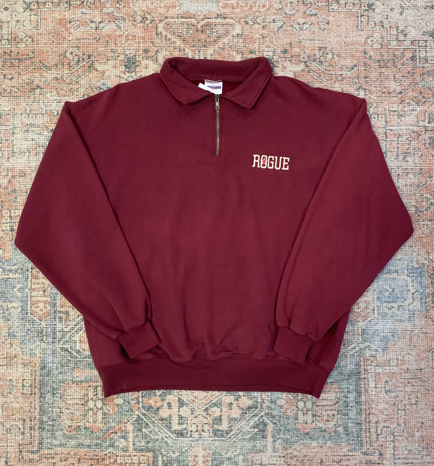 Vintage Rogue Brewing 1/4 Zip Sweatshirt- Sz XL