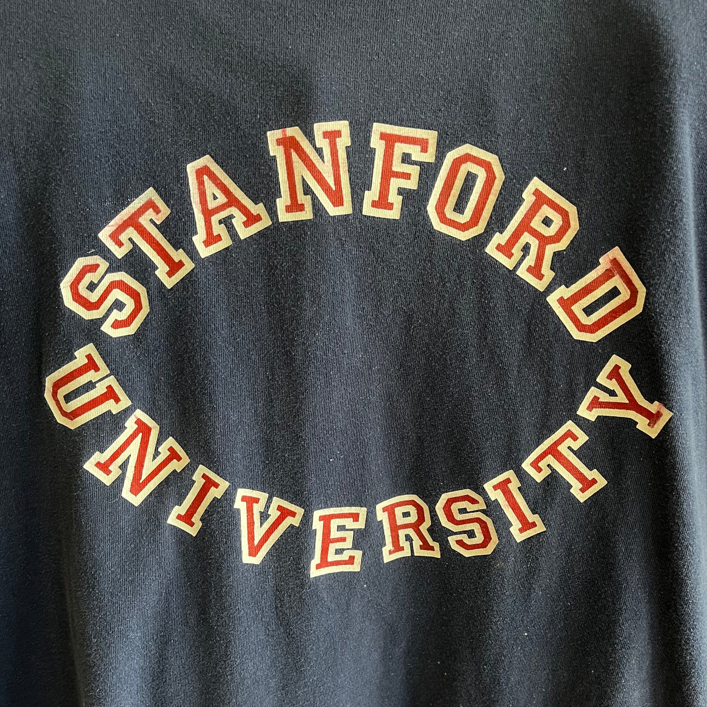 Vintage 80’s Lightly Distressed Stanford Tee- Sz Lg