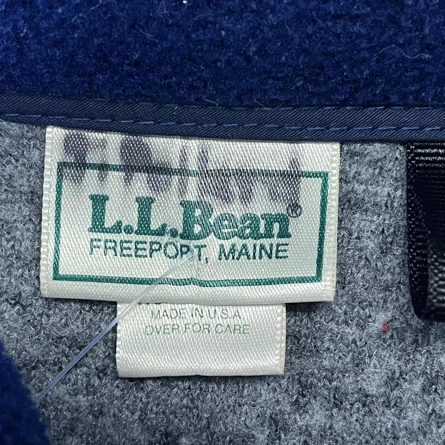 Vintage 80’s USA Made LL Bean “Deep Pile” Fleece Zip Up Jacket- Sz Women’s Lg