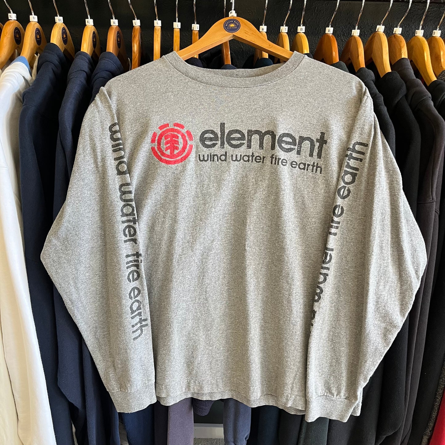 Vintage USA Made Element Boarding Long Sleeve Tee- Sz Med
