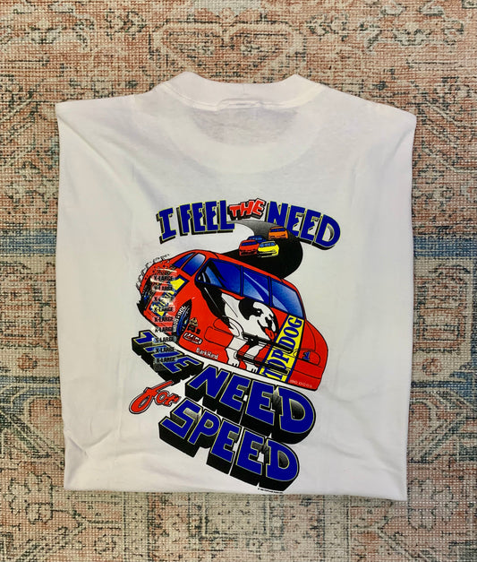 Unworn Vintage 90’s Big Dogs Racing Tee- Sz XL