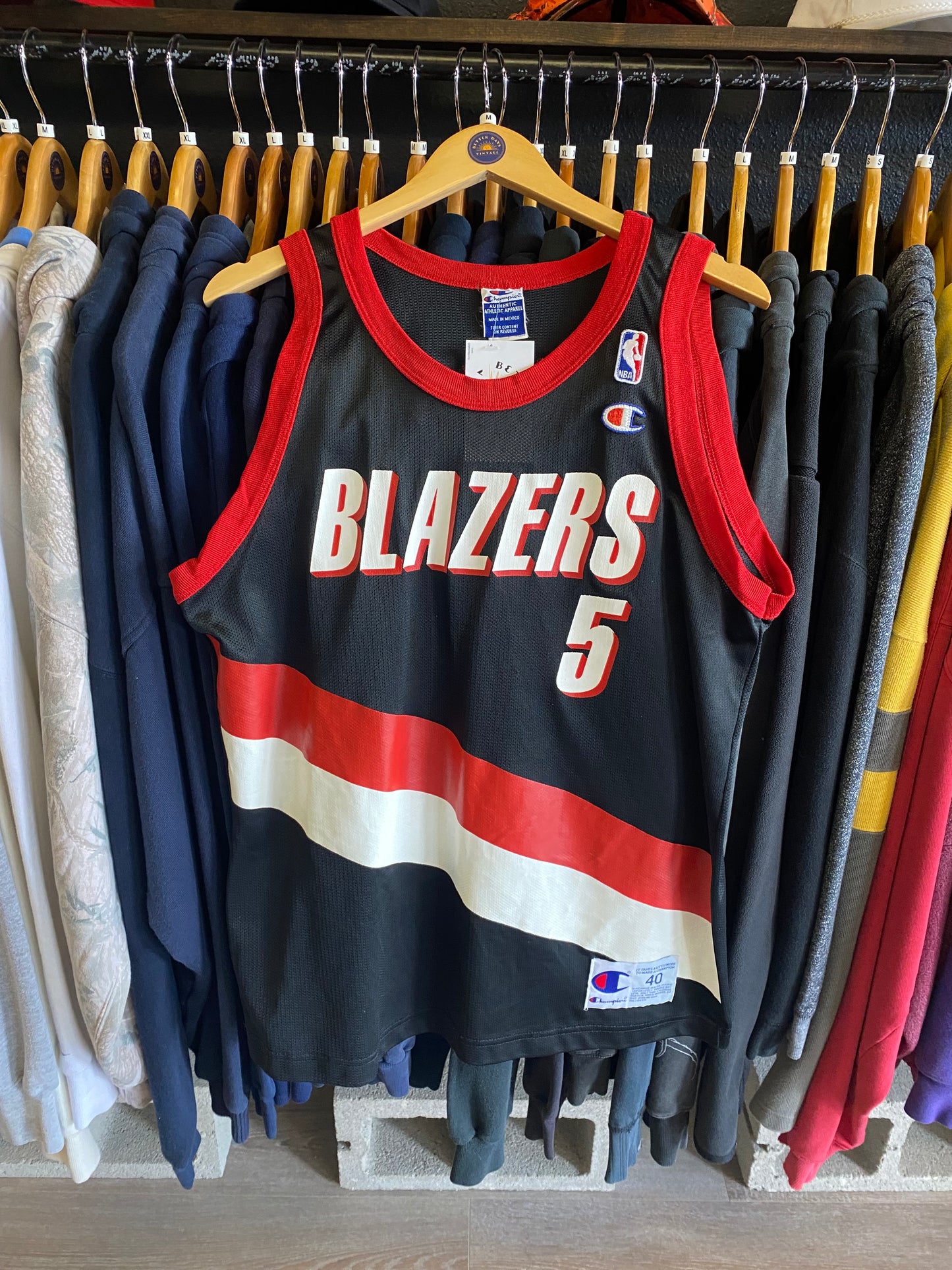 Vintage Blazers Jermaine O’Neal Champion Jersey- Sz Med