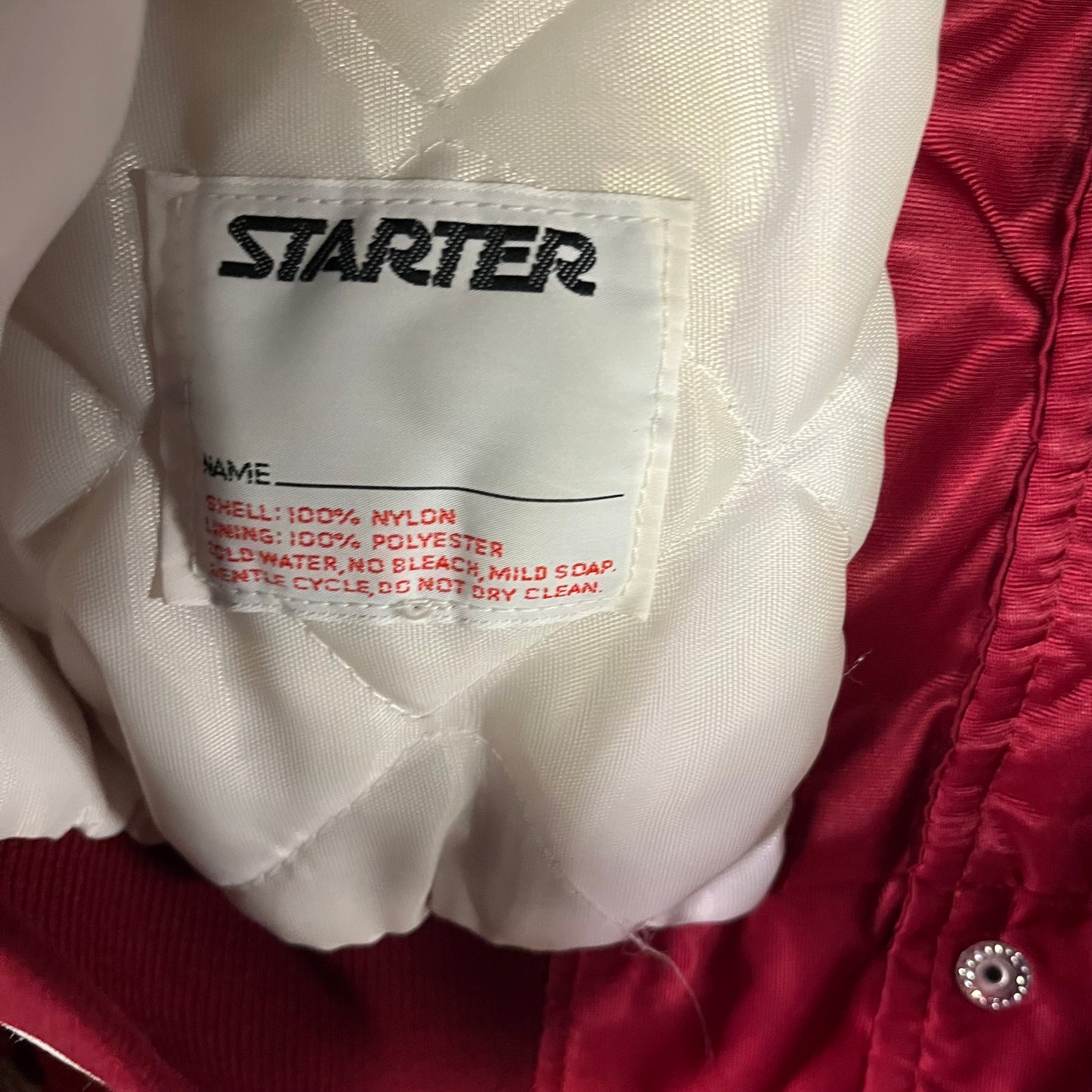 Vintage 80’s Starter Brand Philadelphia Phillies Satin Bomber Jacket- Sz Med