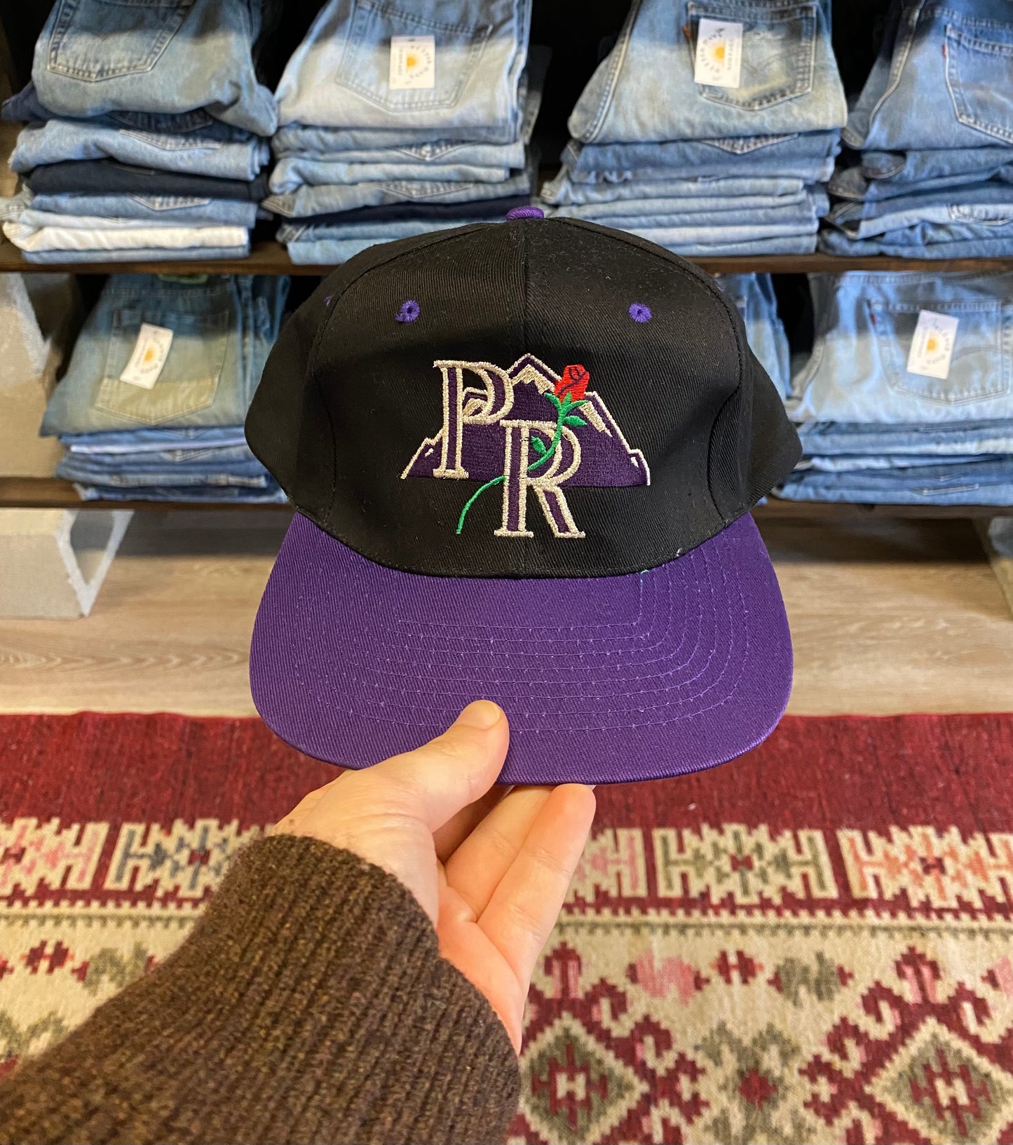 Vintage 90’s Portland Rockies Minor League Baseball Snapback Hat