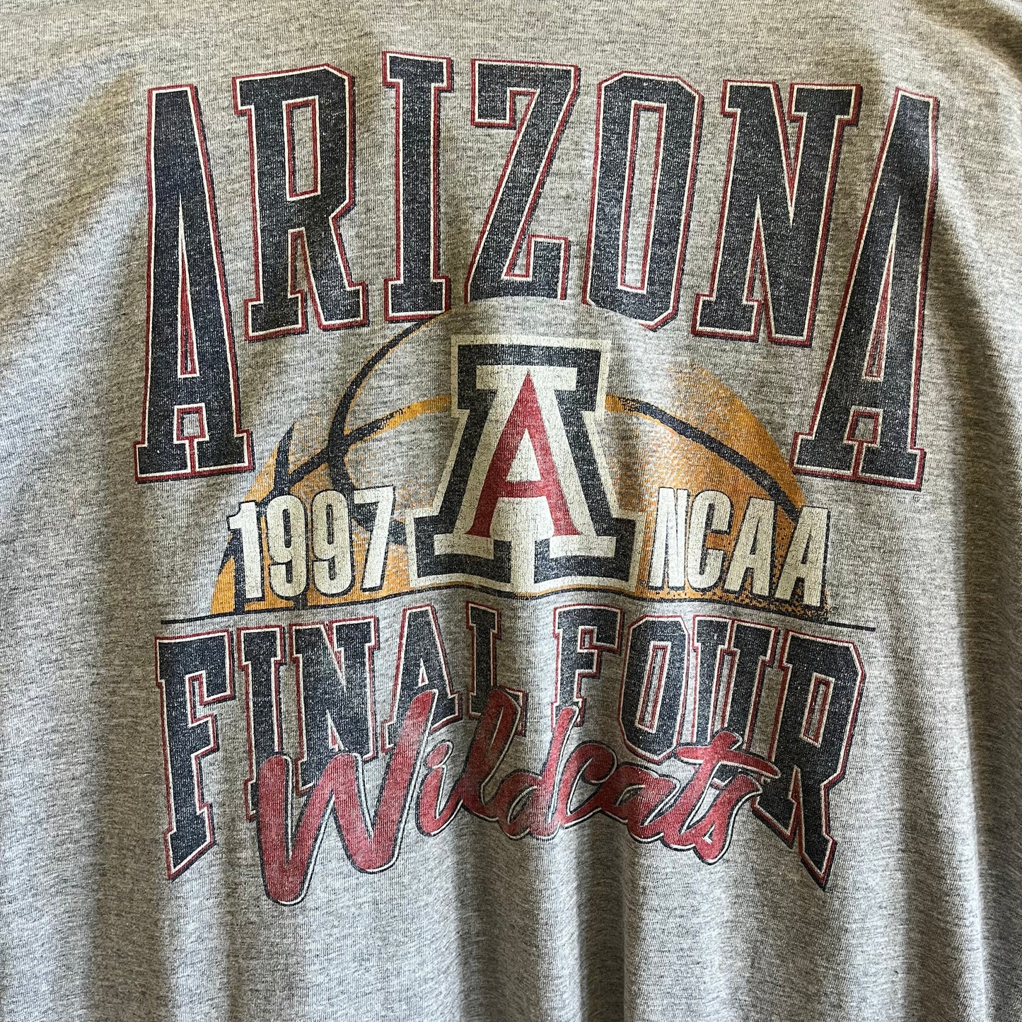 Vintage Arizona Basketball 1997 National Champs Season Tee- Sz Lg