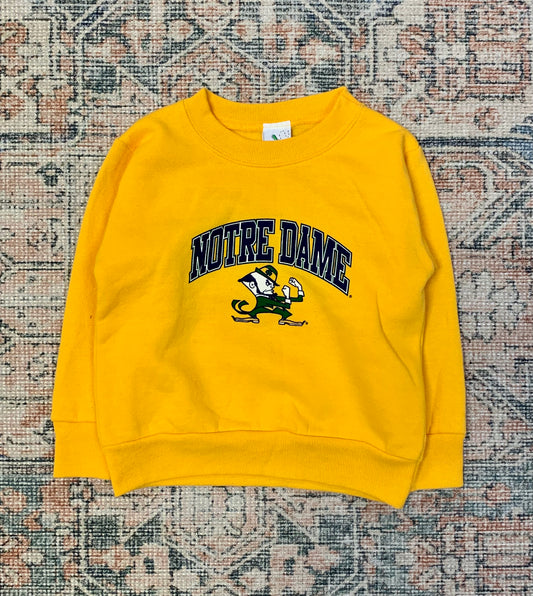 Vintage Notre Dame Sweatshirt- Sz 3T