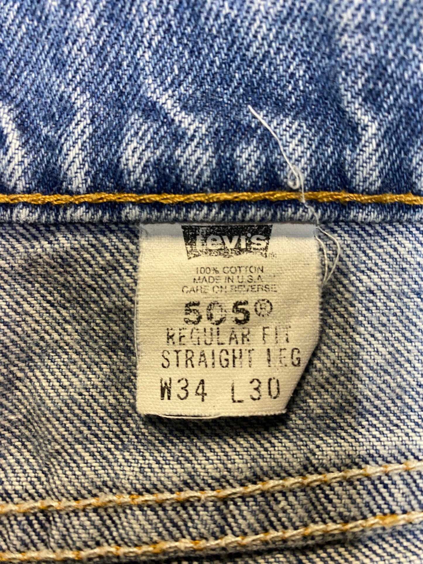 Vintage Levis 505 USA Made Straight Leg Jeans- 32x30