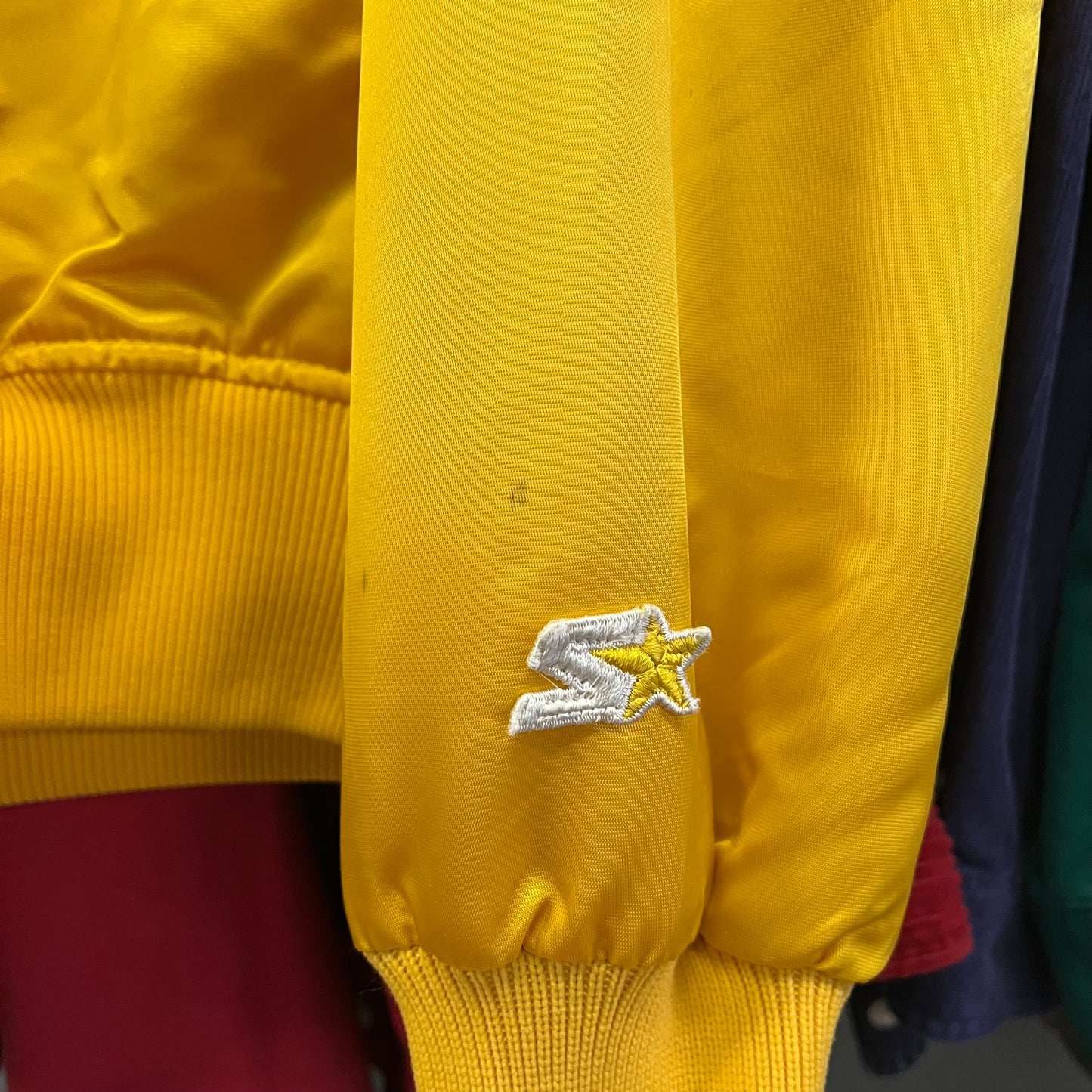 Vintage 80’s Lakers Starter Brand Satin Bomber Jacket- Sz Med