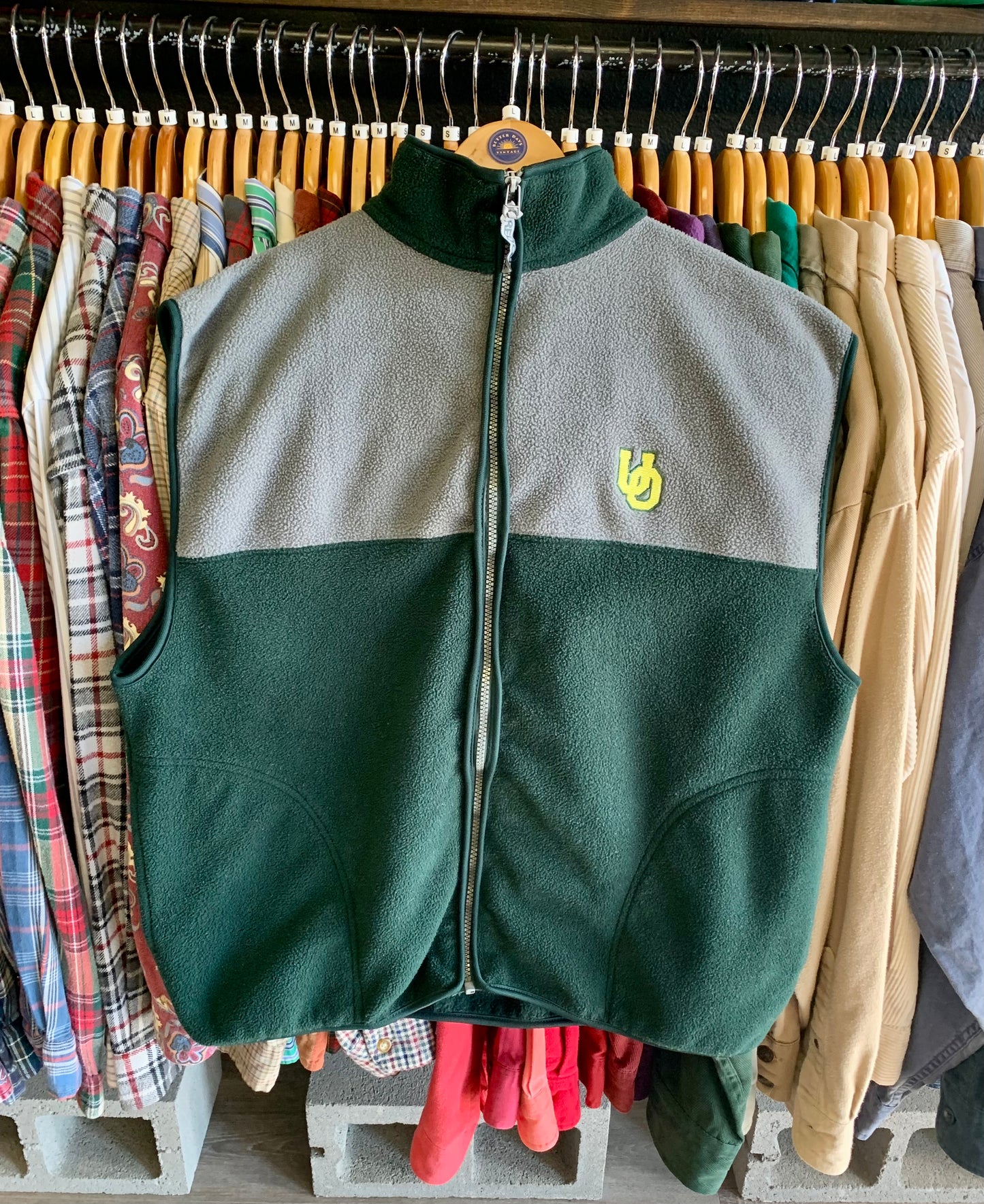 Vintage 90’s Ducks Fleece Vest- Sz Lg