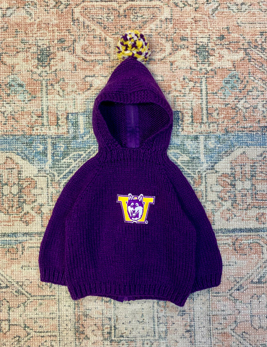 Vintage 80’s Huskies Sweater- 18-24M