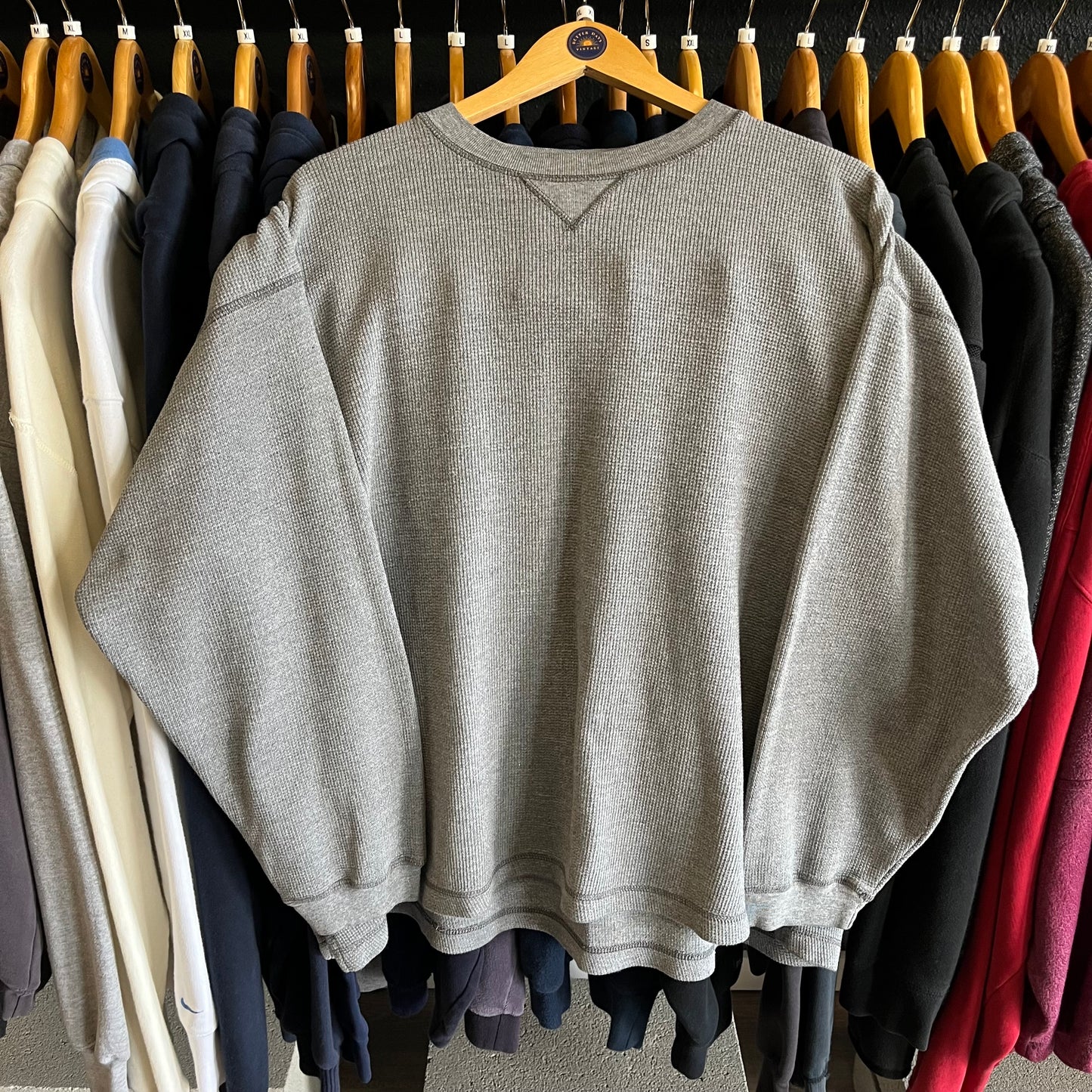 Vintage Waffle Knit Boxy Fit Shirt- Sz XL