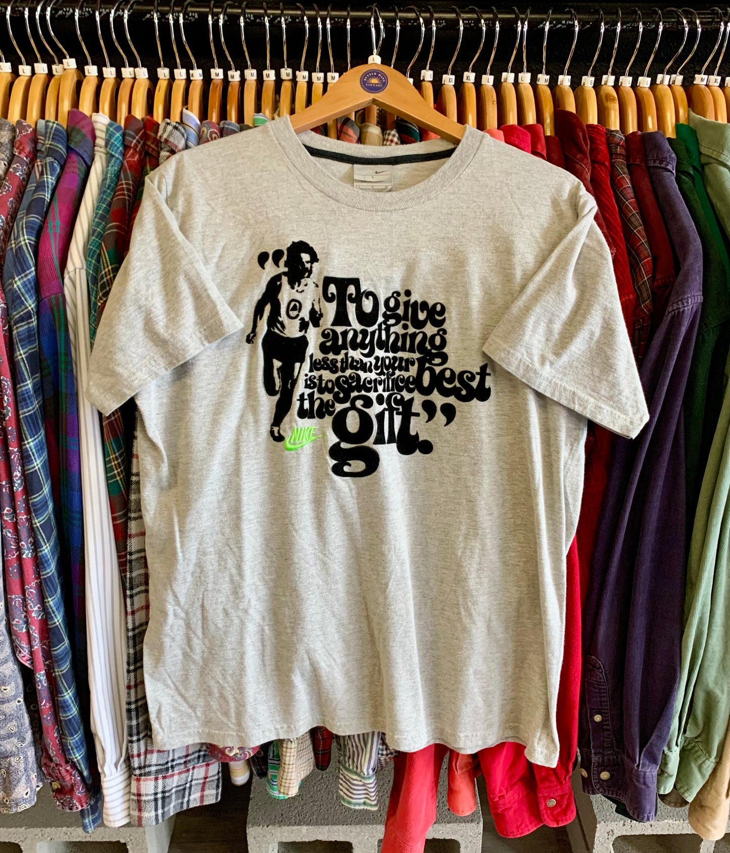 Vintage Nike Steve Prefontaine Running Tee- Sz Lg