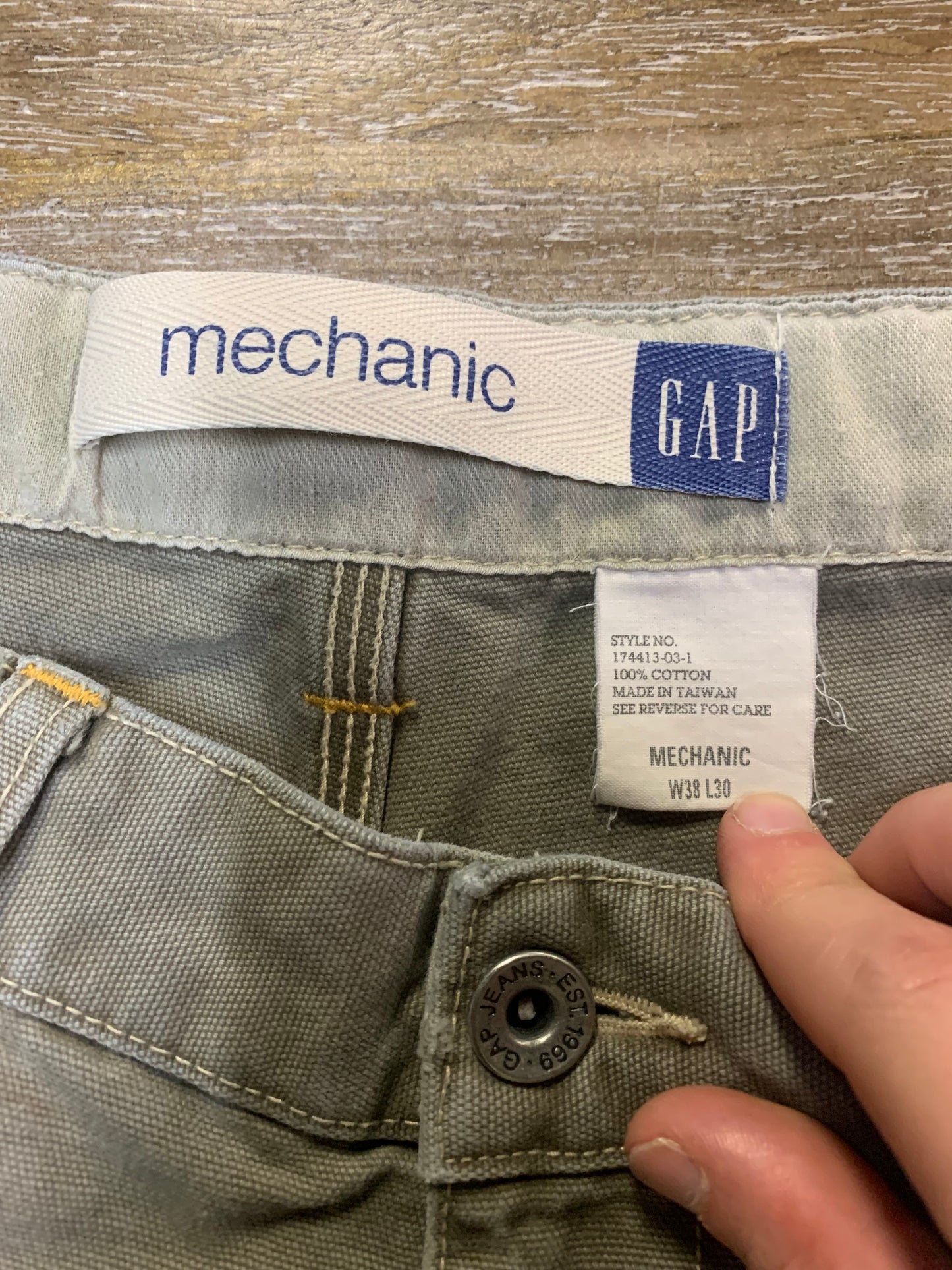 Vintage Gap Canvas Mechanic Pants- 38x30