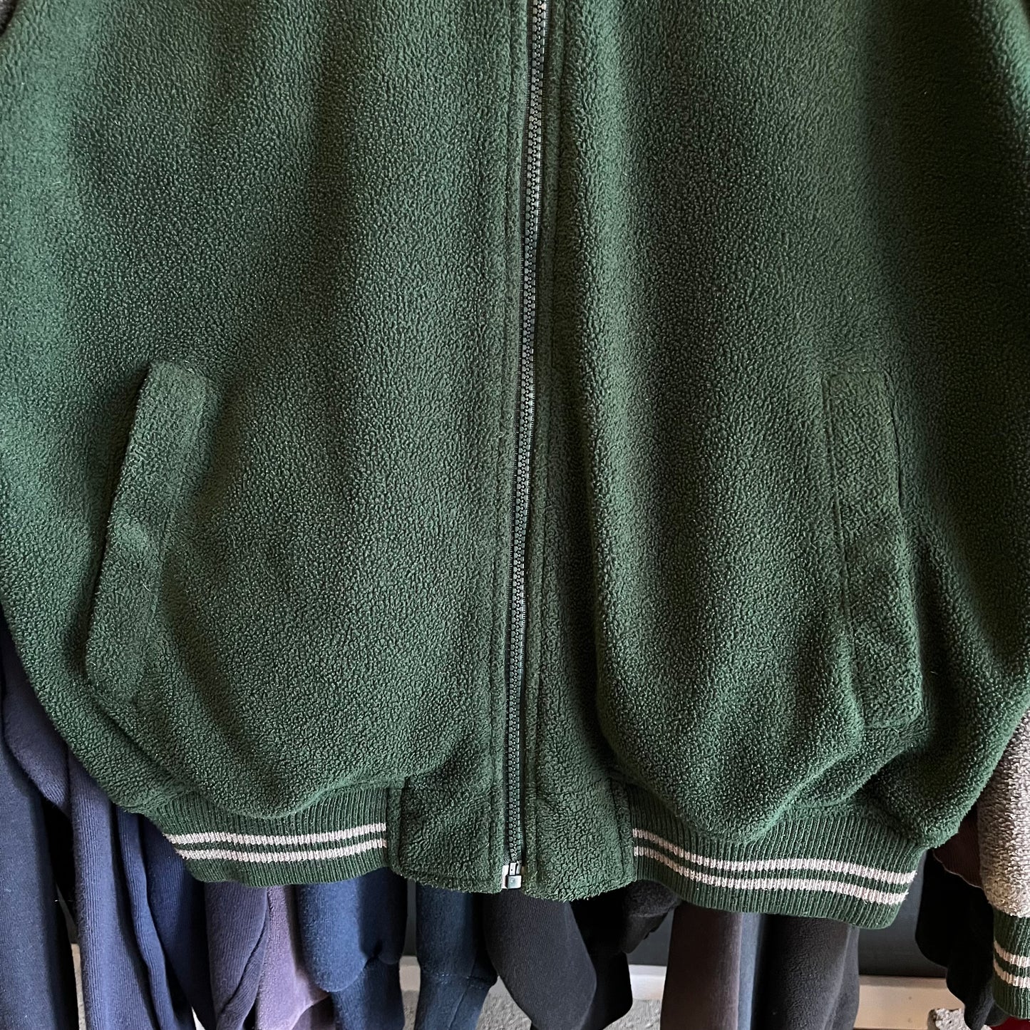 Vintage Oregon Ducks Fleece Bomber Jacket- Sz Med