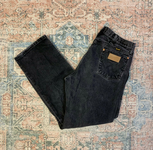 Vintage Wrangler Black Straight Leg Jeans- 34x31