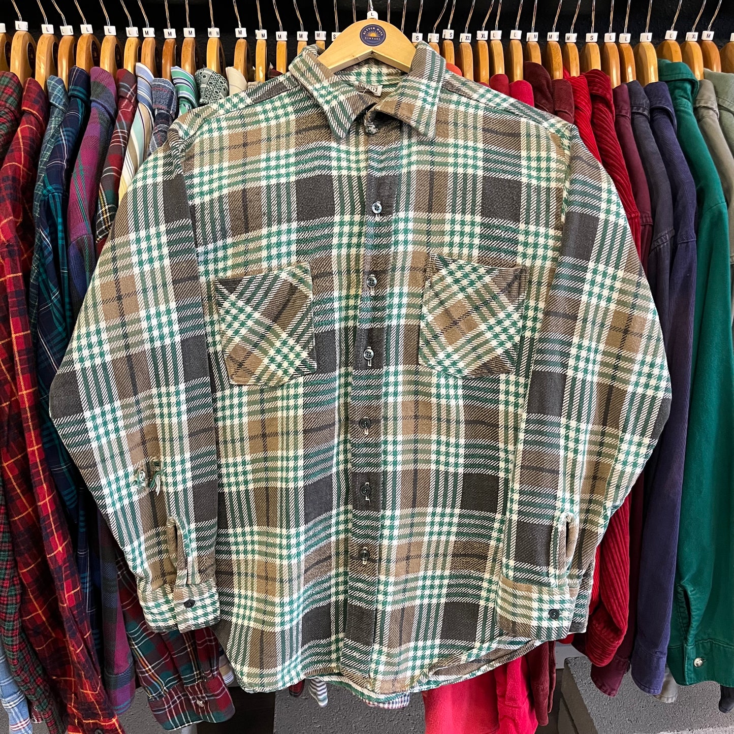 True Vintage 1960’s Flannel Overshirt- Sz Lg