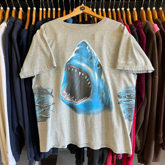 Vintage Oregon Coast Wrap Around Shark Tee- Sz XL