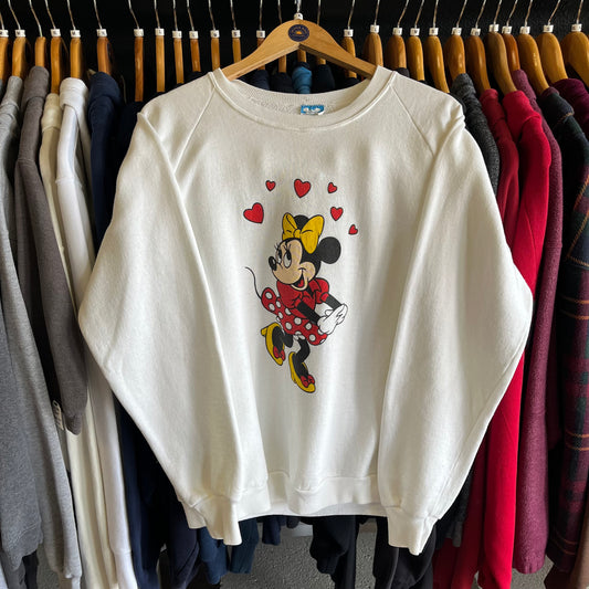 Vintage 80’s Minnie Mouse Crewneck Sweatshirt- Sz XL