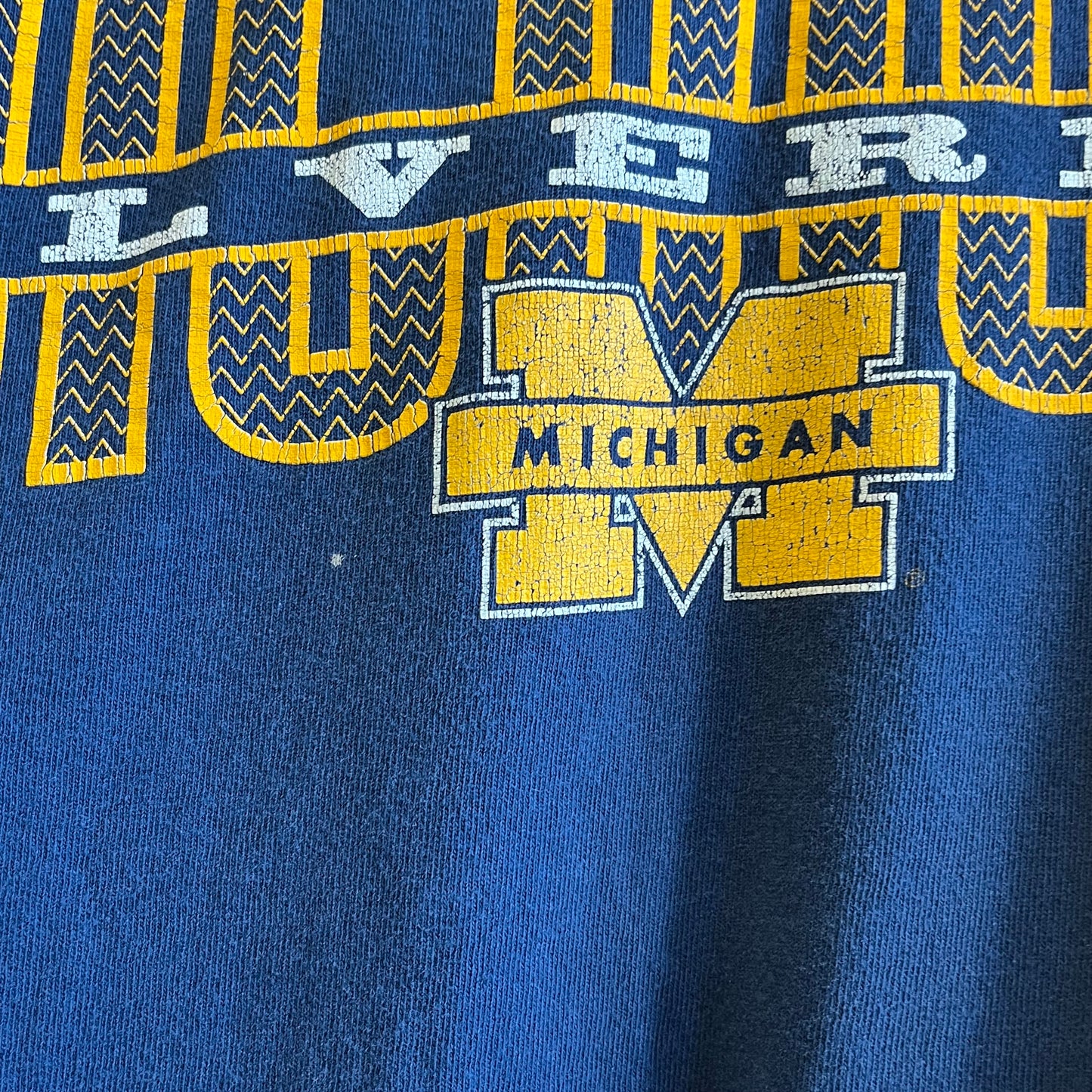 Vintage 90’s Starter Brand Michigan Collegiate Tee- Sz Lg