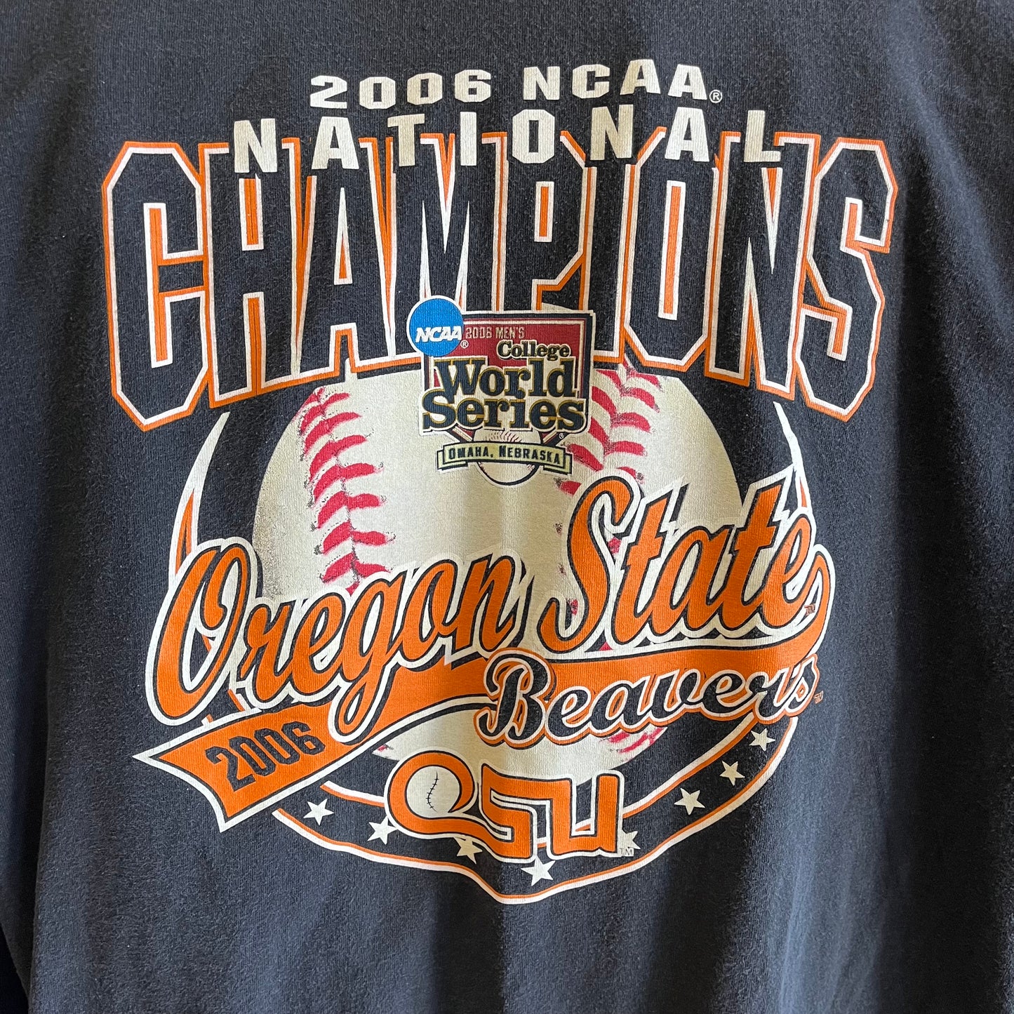 Vintage Beavers Baseball Graphic Tee- Sz Lg