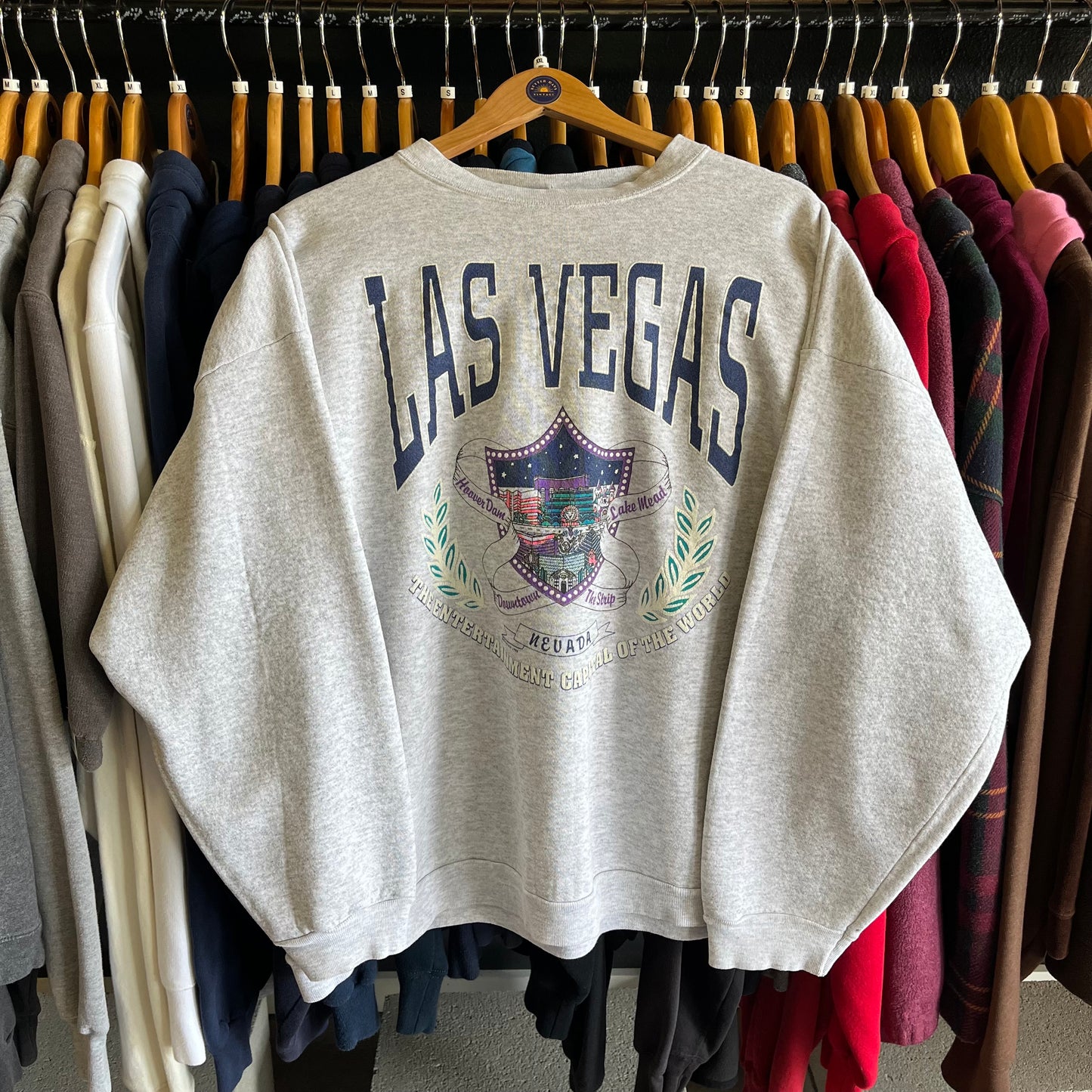 Vintage 90’s Las Vegas Crewneck Sweatshirt-Sz 2XL