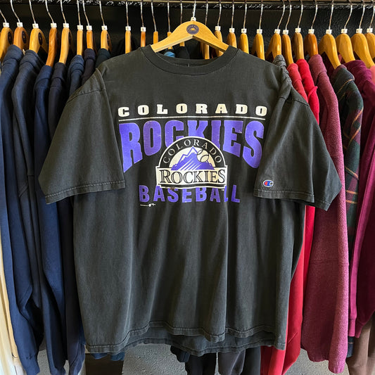 Vintage 90’s Colorado Rockies Tee- Sz XL