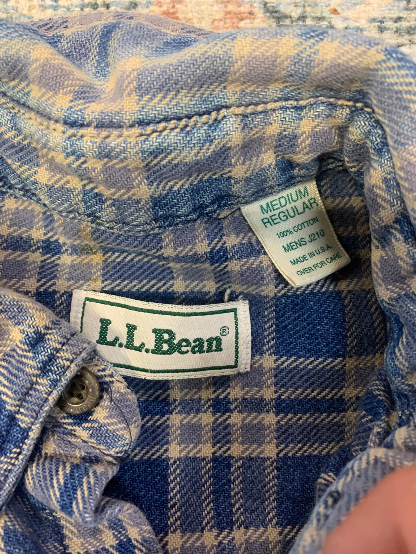 Vintage 90’s LL Bean Flannel Overshirt- Sz Med