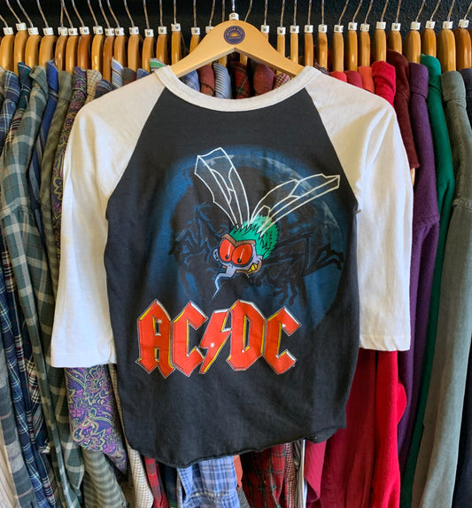 Vintage 1985 ACDC Concert Tour Tee- Sz Sm