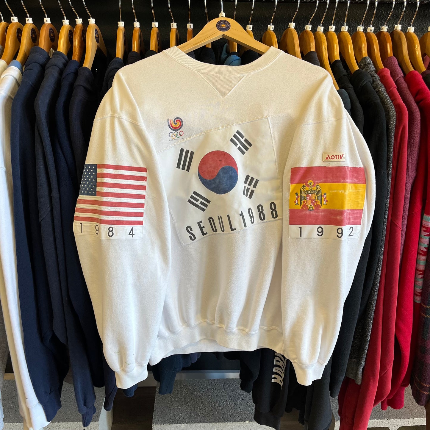 Vintage 1988 Seoul Olympics Crewneck Sweatshirt- Sz Lg