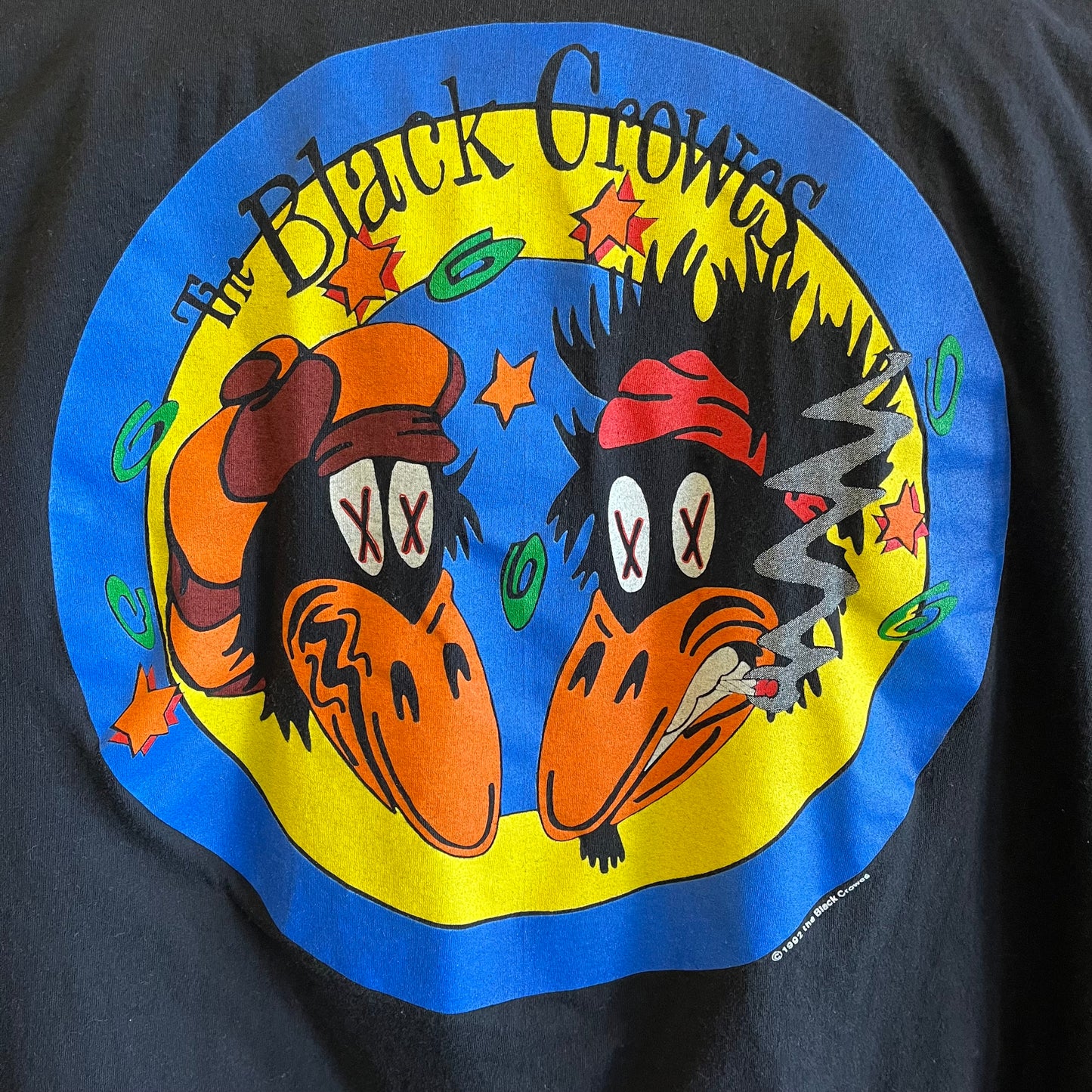 Vintage 1992 The Black Crows Rock Band Official Tour Merch Tee- Sz XL