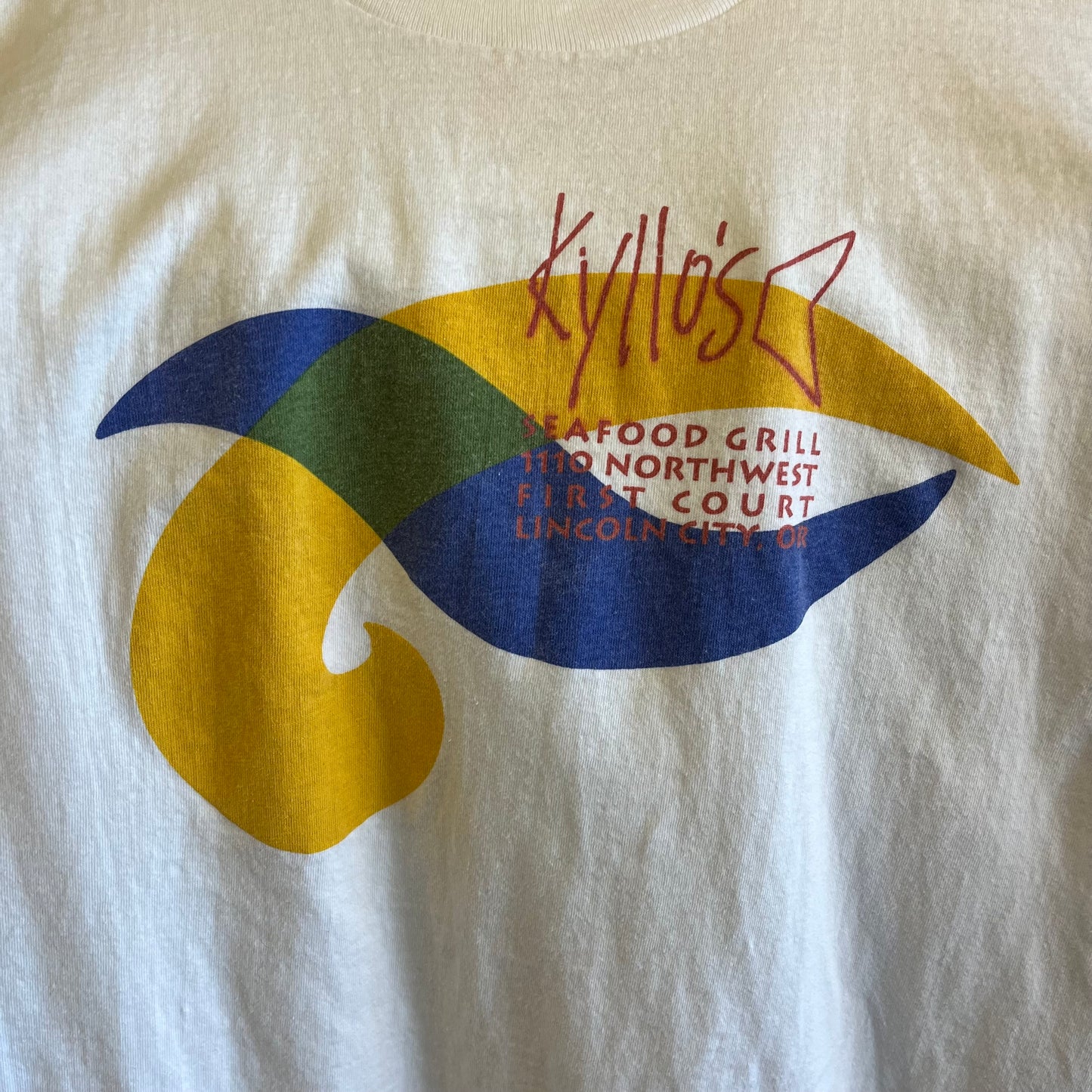 Vintage 90’s Kyllo’s Lincoln City Seafood Tee- Sz XL