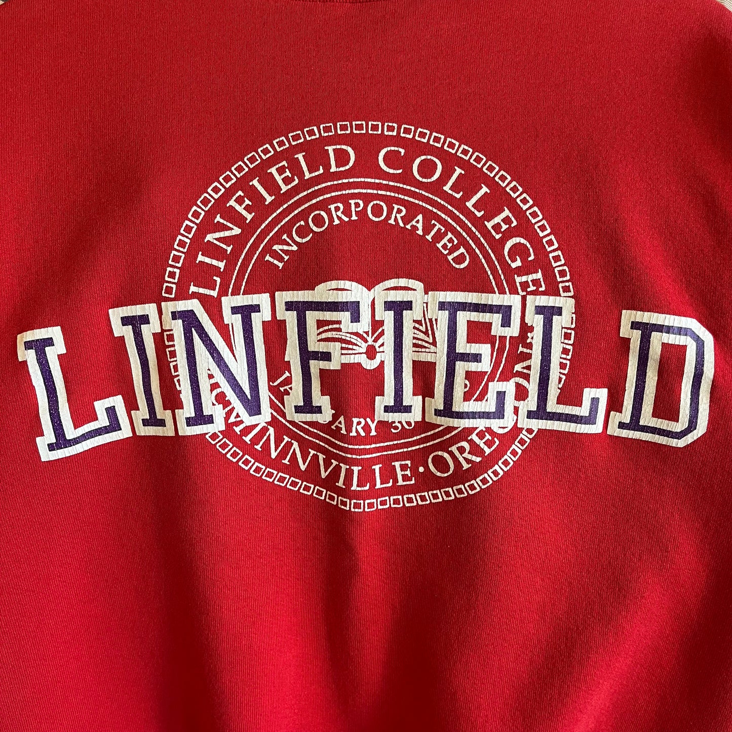 Vintage 90’s Linfield College Sweatshirt- Sz Med