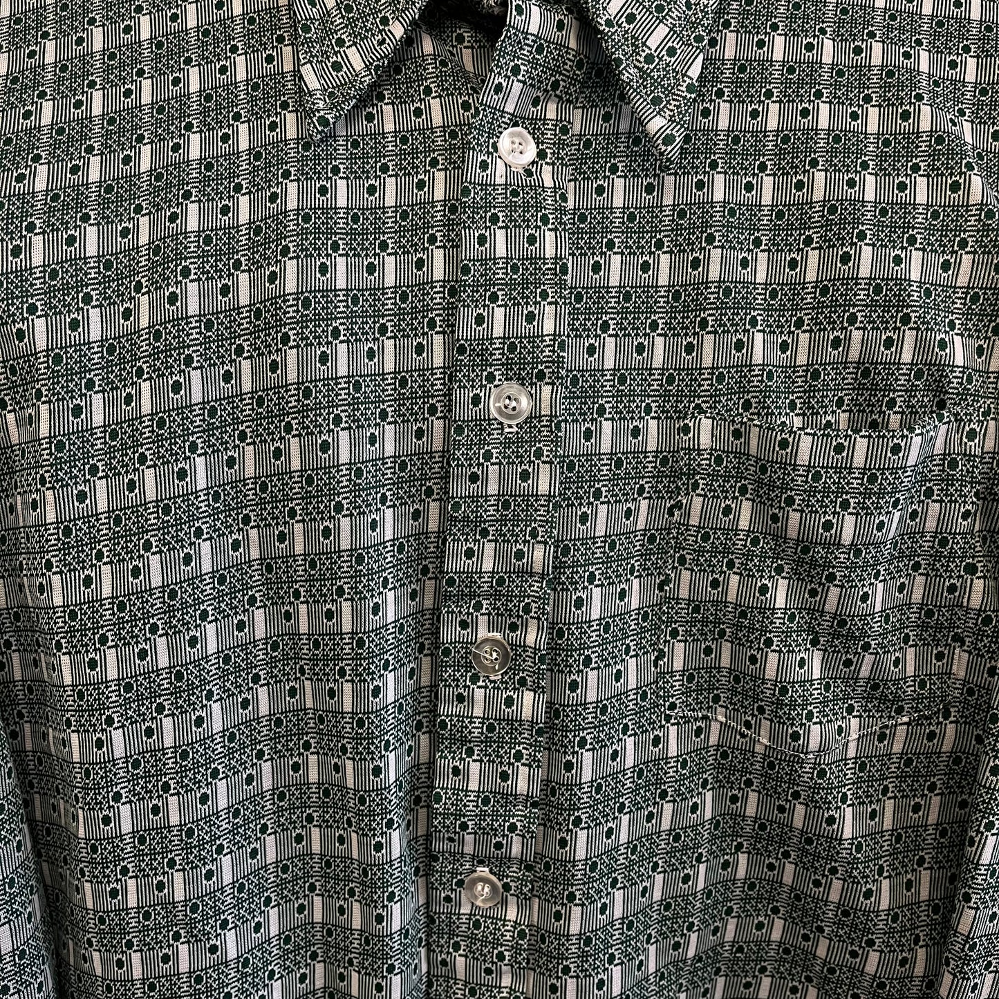 True Vintage 1960’s Montgomery Ward Mid Century Patterned Overshirt- Sz Med