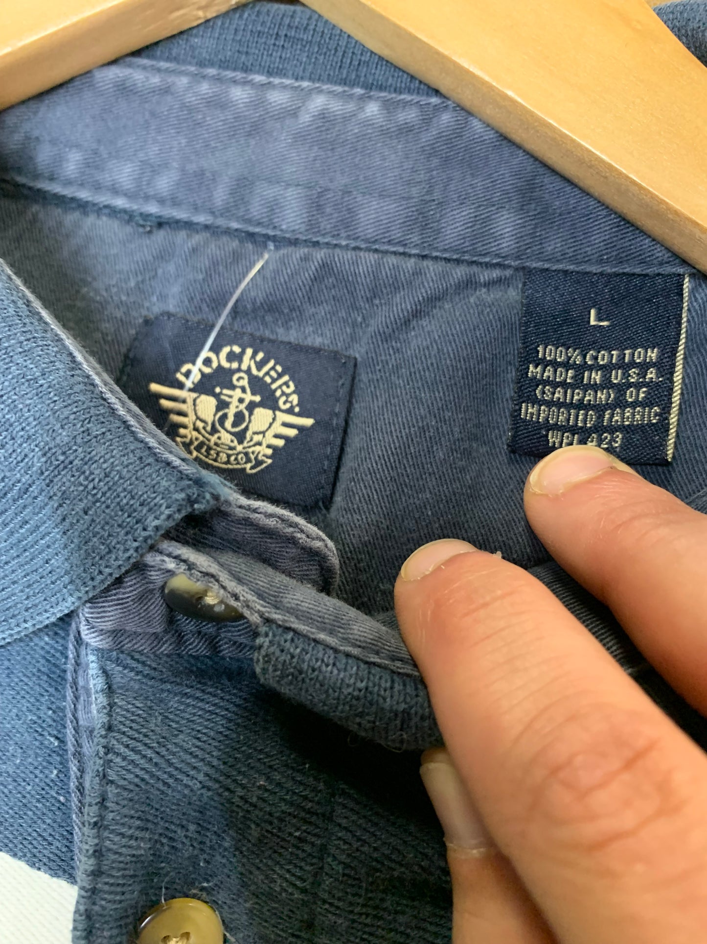 Vintage 90’s Dockers by Levis Striped Rugby Shirt- Sz Lg