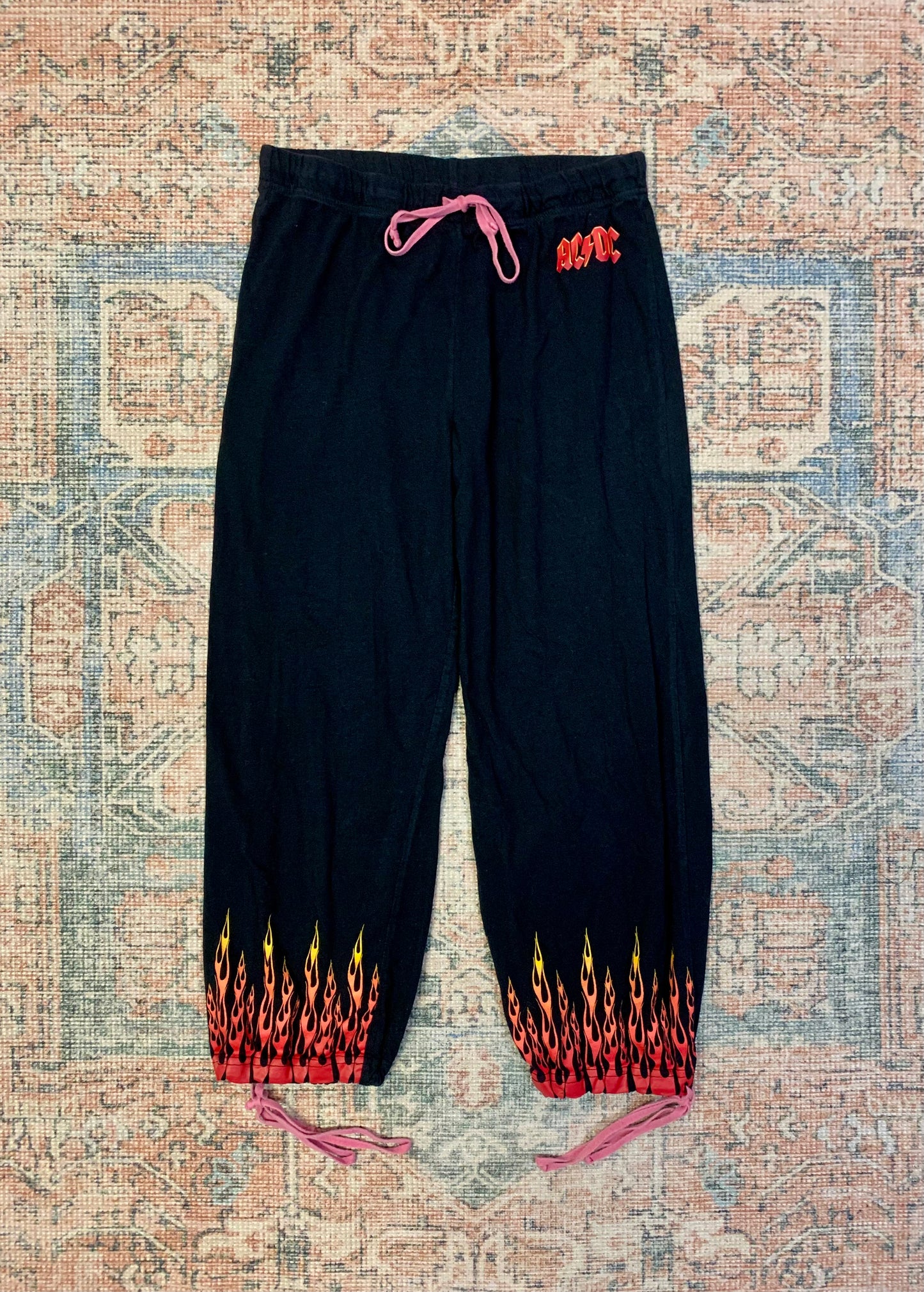 Y2K ACDC Low Rise Sweatpants- Women’s Medium