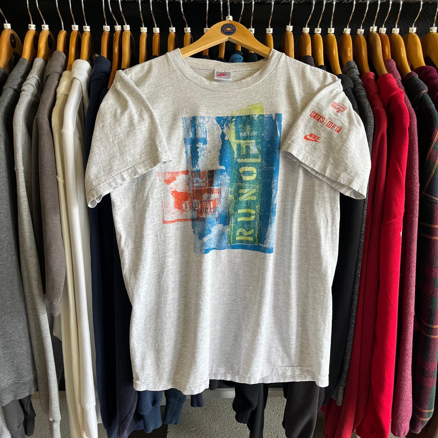 Vintage Early 90’s Nike Running Tee- Sz Med