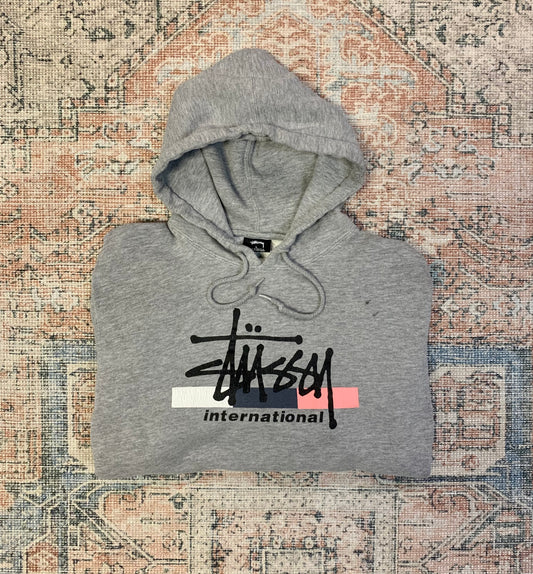 Vintage Stussy Hoodie - Sz Lg