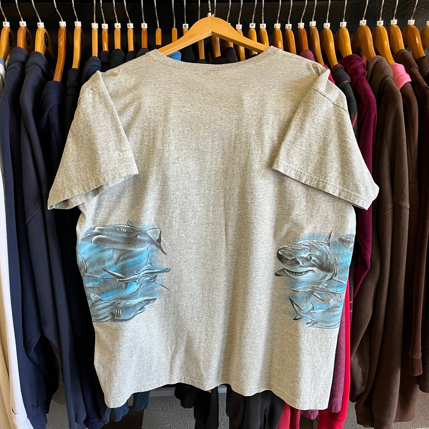 Vintage Oregon Coast Wrap Around Shark Tee- Sz XL