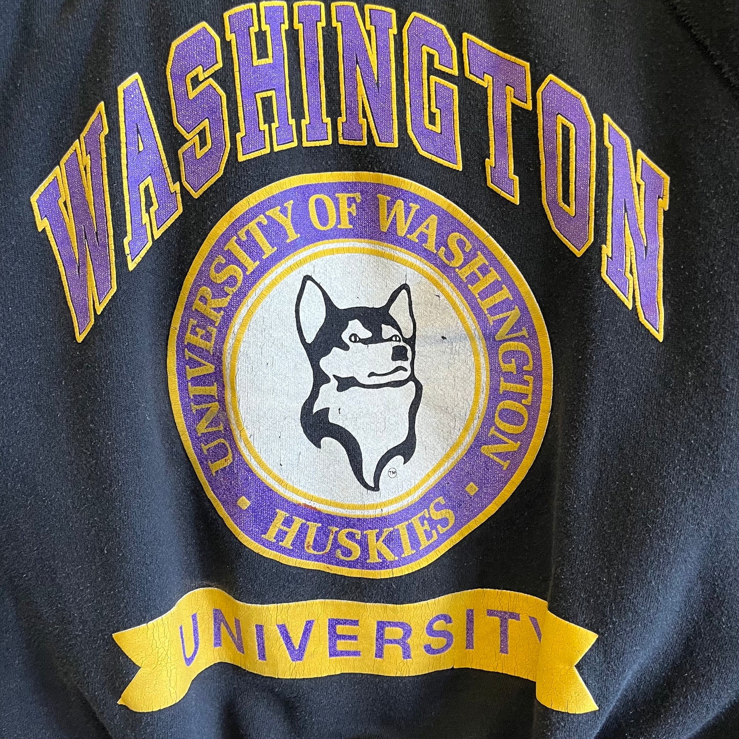 Rare Vintage 80’s Washington Huskies Sweatshirt- Sz Lg