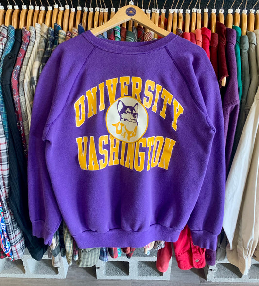 Vintage 1970’s Washington Huskies Sweatshirt- Sz Med
