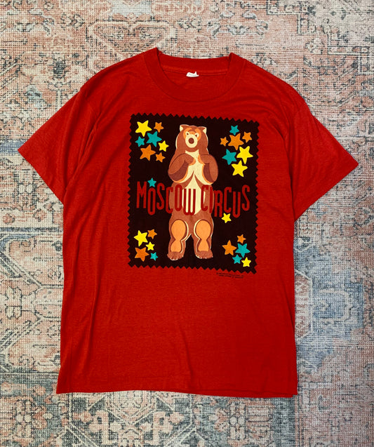 Vintage 80’s Moscow Circus Tee- Sz Med